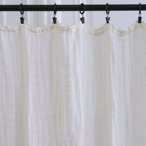 Gaspard curtain in white washed linen 137X275 CM