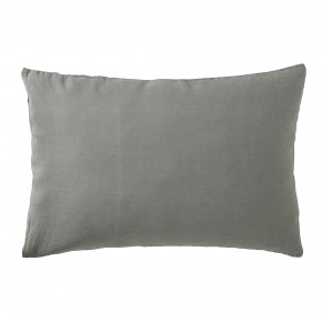 Mid grey washed linen pillowcases