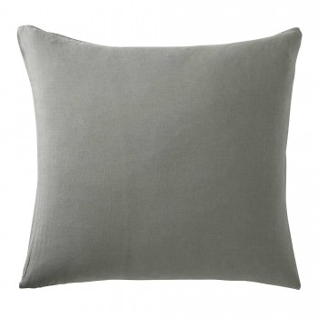 Mid grey washed linen pillowcases