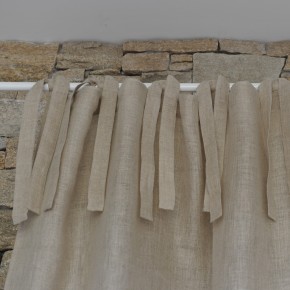 Natural linen gauze curtain