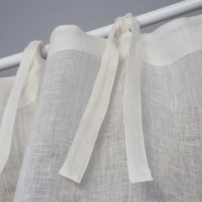 Ivory fine linen gauze curtain