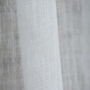 Ivory fine linen gauze curtain