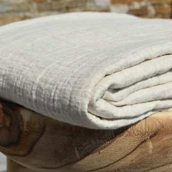 Natural embossed linen