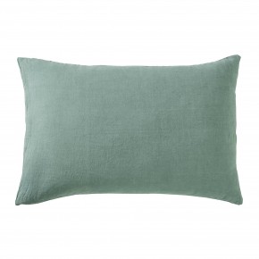 Lichen stone washed linen pillowcase