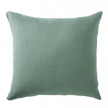 Lichen stone washed linen pillowcase